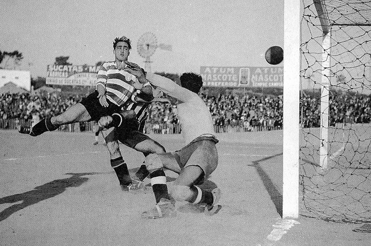 Fernando Peyroteo num jogo do Sporting Cp