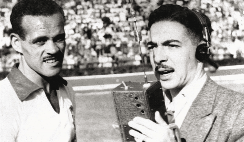 transmissão de um jogo de futebol pela radio no mundial de futebol de 1938