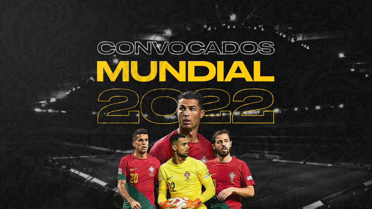 imagem ilustrativa dos convocados de Portugal no Mundial de futebol de 2022 no Qatar