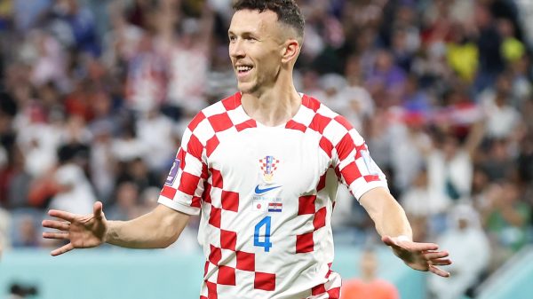 Jogador croata Perisic no Mundial de Futebol de 2022 no Qatar