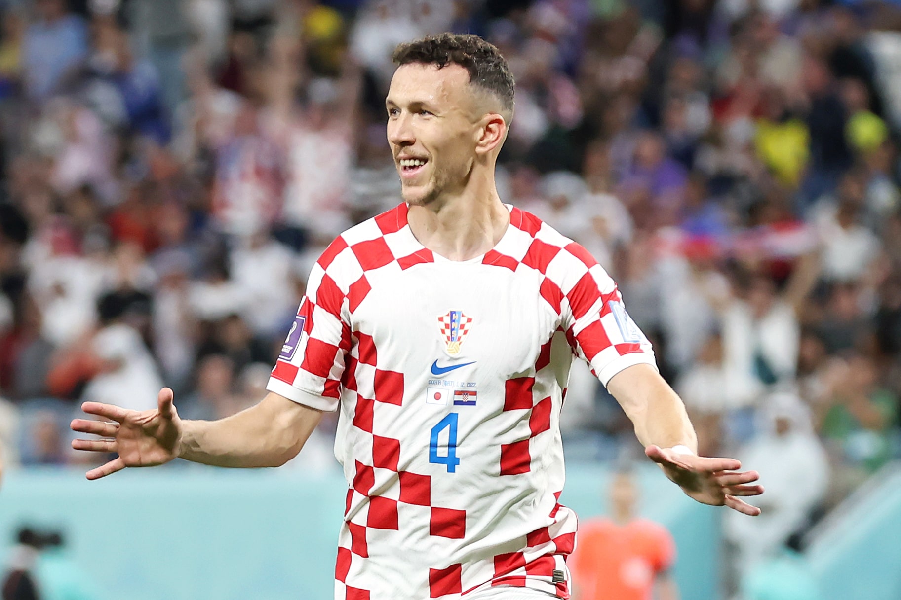 Jogador croata Perisic no Mundial de Futebol de 2022 no Qatar