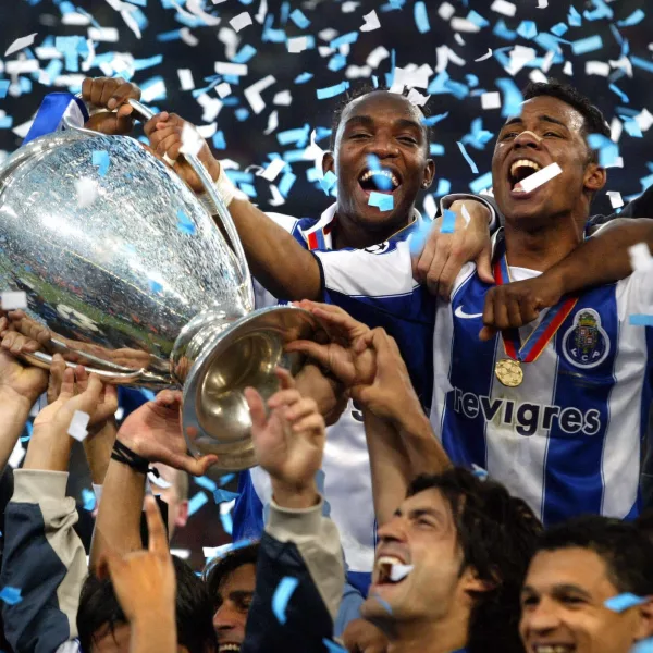 festejos do FC Porto após ter ganho a champions league