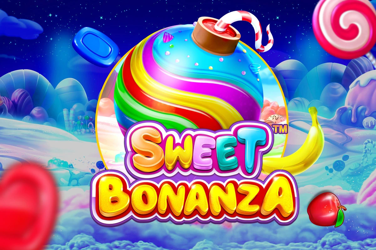 logotipo do jogo slot sweet bonanza
