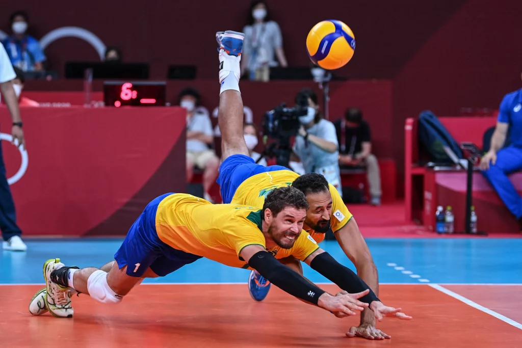 partida de voleibol da selecção Brasileira masculina
